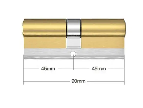 Латунный цилиндр, верхний цилиндр замка безопасности двери, класс C, противоугонная - Цвет: 90-M