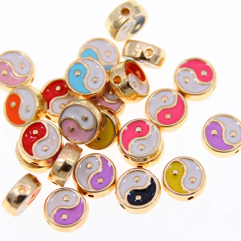 10pcs 10mm Letter Charms Bulk Enamel Charms For Jewelry