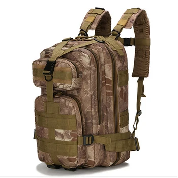

30L Large Capacity Tactical Backpack Men Army Military 800D Nylon Soft Sport Waterproof Insect-proof Rucksack Hiking Camping Bag