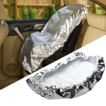 

Car Baby Seat Sun Shade Protector Anti-UV Dust Heat Insulation Cover Made Of High Quality Material Keeps The Child Seat Cool