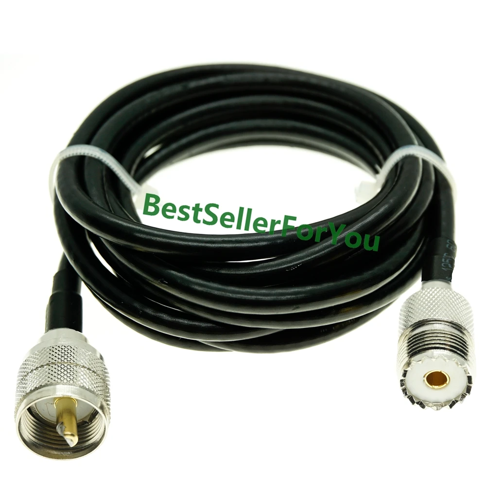 UHF SO-239 Женский к PL259 штекер UHF адаптер Перемычка pigtail коаксиальный кабель RG58