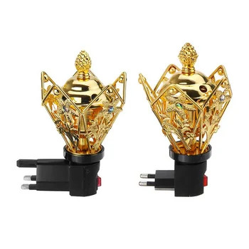 

220V-240V Two/Three Plug Portable Electric Burner Incense Metal Pearl Incense Electric Incense Burner Home Decoration