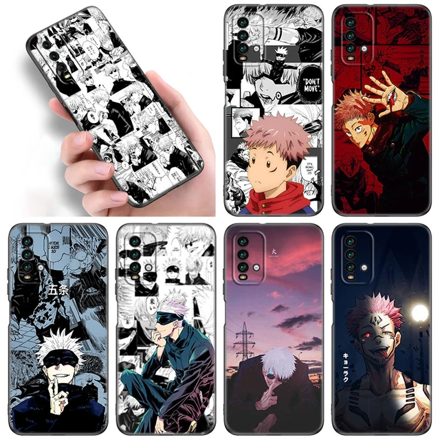 Venda Anime jujutsu kaisen fushiguro megumi caso de telefone para redmi nota  8 7 9 4 6 pro max t x 5a 3 10 lite pro > Acessórios Do Telefone Móvel 