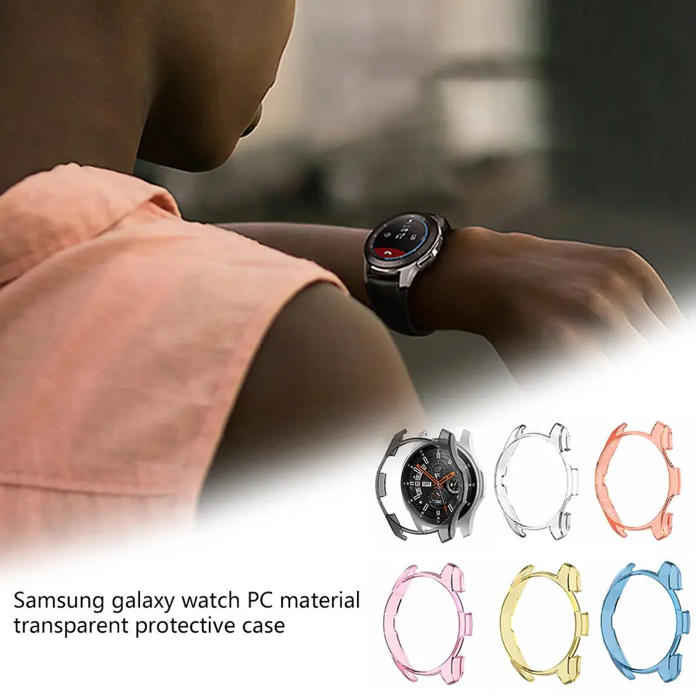 Подходит для samsung Galaxy Watch 42 мм 46 мм Защитная крышка прозрачная крышка Pc материал защита часов