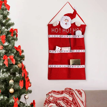 

Christmas Hanging Christmas Advent Calendar Kids Diy Supplies Christmas Gift Set Adorable Cloth Bag Lovely Ornaments Decorations