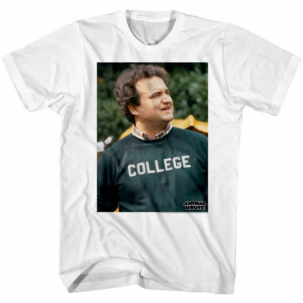 Animal House college Bluto Photo Мужская футболка Белуши комедия классический скрытый Топ
