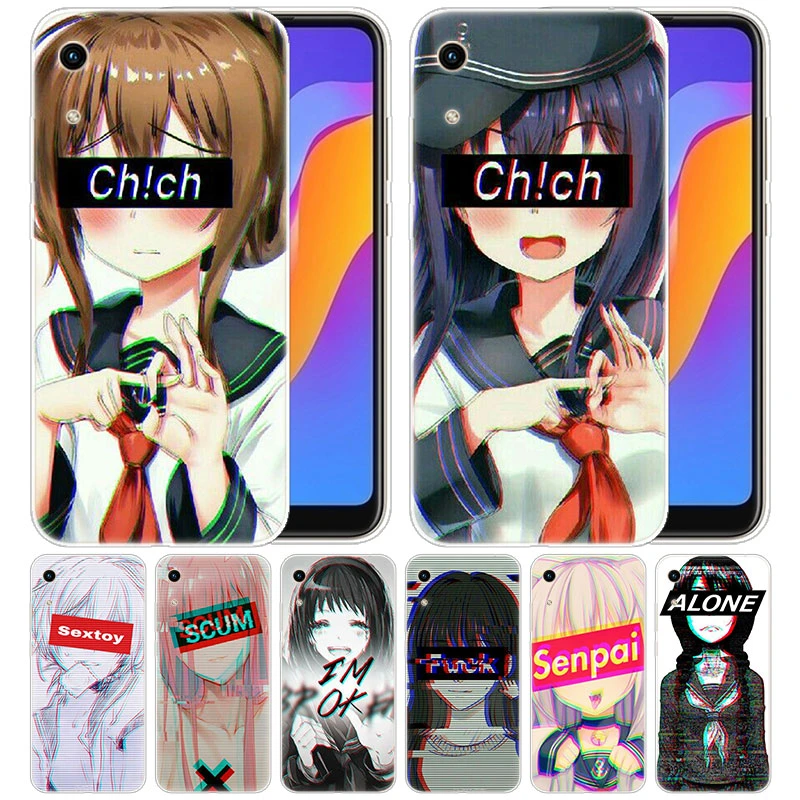 Luxury Silicone Case Lewd Sad Anime For Huawei Honor 9x 8a 7a Pro 7x 8x 7s 8s 8 9 10 Lite View i 10i Play Fashion Cover Phone Case Covers Aliexpress