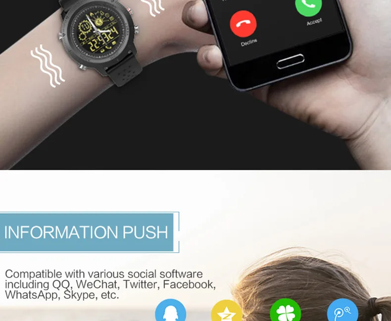 Bluetooth Смарт-часы для IOS Android для мужчин и женщин, оповещение о звонке, Водонепроницаемый Фитнес-браслет, часы для мужчин
