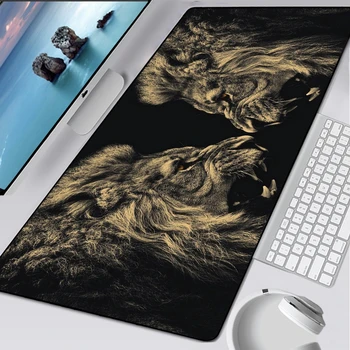 

XXL Mouse Pad Cat Gaming Anti-Slip Laptop PC Mice Pad Mat Lion Mousepad Rubber Cute Desk Keyboard Mouse Mat Computer Accessories