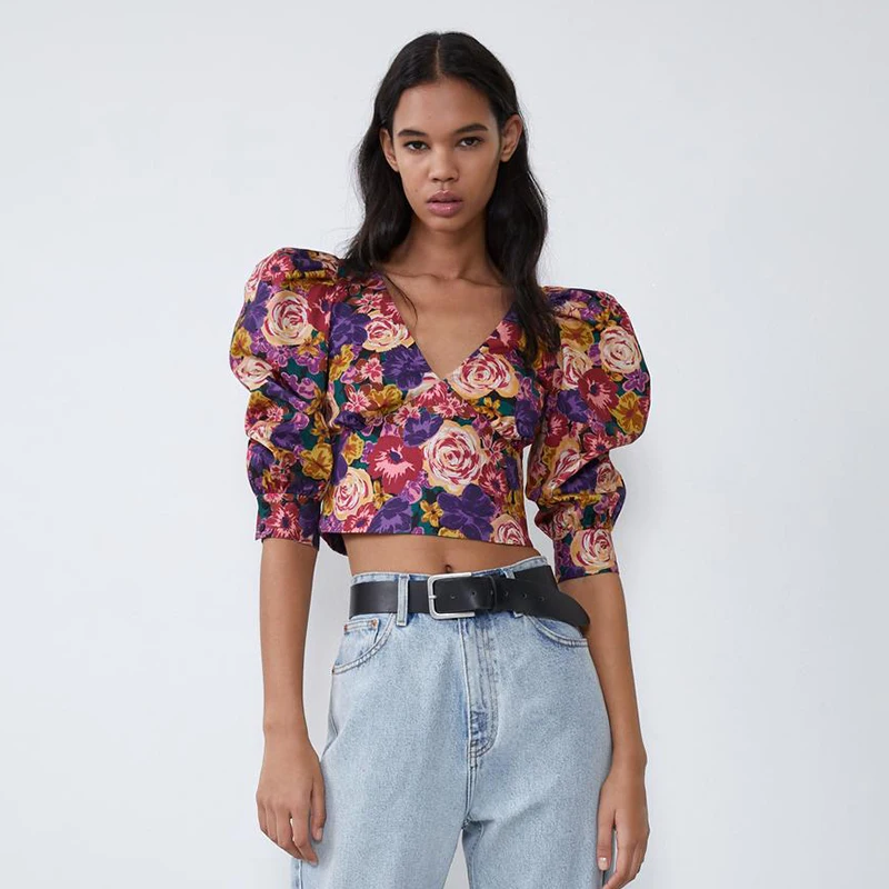 ZA Women Sexy One-shoulder Tops Fashion Shirt Multi Style Sequined Shiny Short Sling Vest New Temperament Party Nightclub