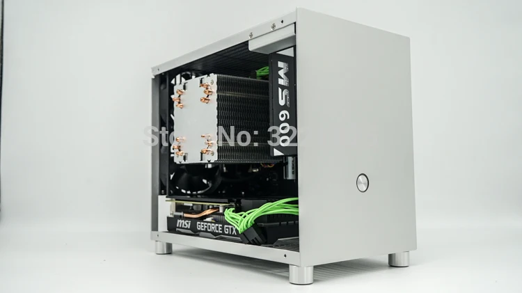 Все алюминиевые HTPC ITX маленький чехол для игрового компьютера Поддержка SFX PSU видеокарты RTX2070 i7 8700 PK77 K77 настольный компьютер