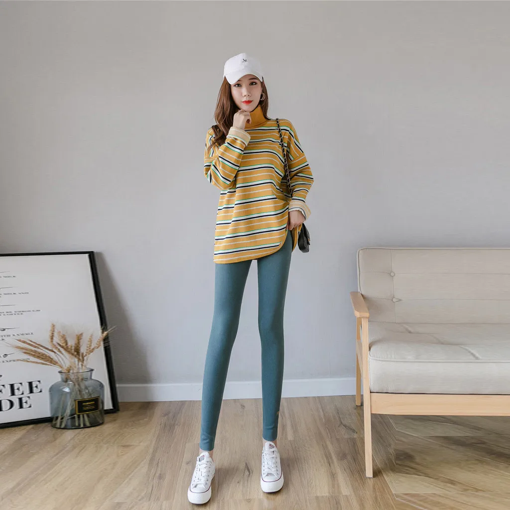Autumn Thin Leggings For Women velvet Lining Large Size Fat Elastic Pants Letter Printing Leggings Hot