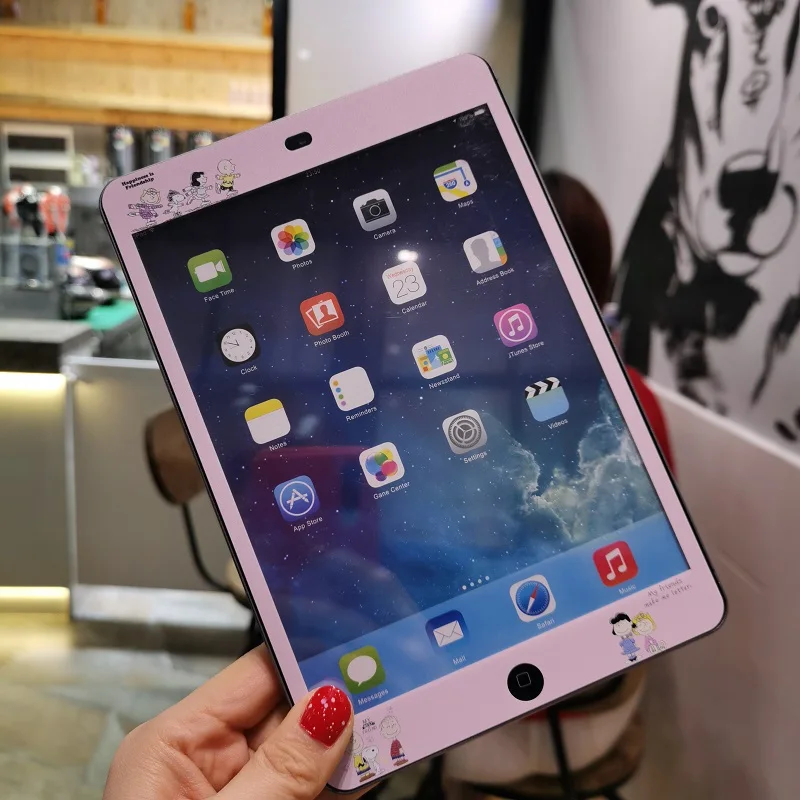 Защитная пленка для экрана планшета для iPad mini 4 5 с мультяшным рисунком из закаленного стекла твердость HD прозрачная стеклянная пленка для iPad mini 1 2 3 Funda+ ручка