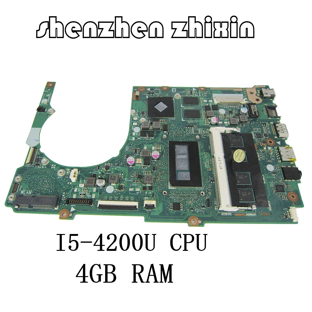 For ASUS Q301L S301L Laptop motherboard I5-4200U CPU 4GB RAM Mainboard with graphic test good best computer motherboard