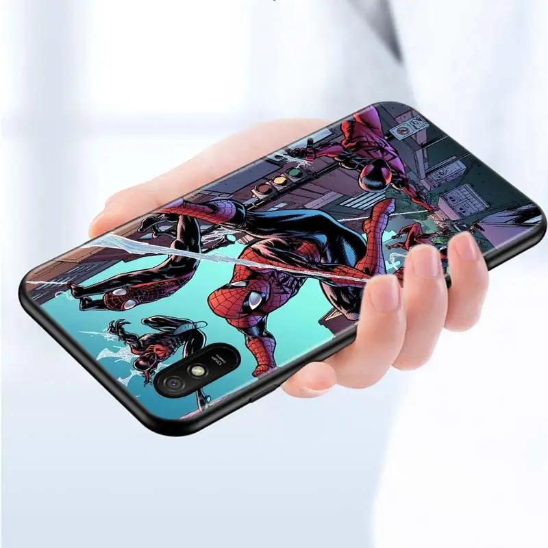 Silicone Cover Spiderman Comic For Xiaomi Redmi 9 9T 9C 8 7 6 Pro 9AT 9A 8A 7A 6A S2 5 5A 4X Plus Phone Case