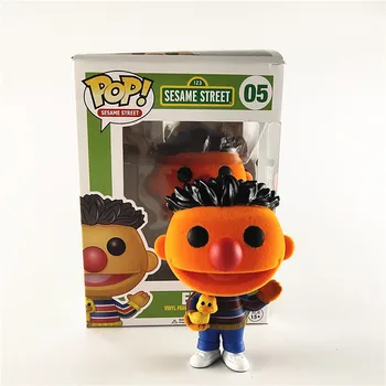 

Exclusive Funko pop Official Sesame Street - ERNIE Flocked Vinyl Action Figure Collectible Model Toy with Original Box