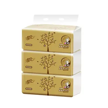 

Pumping Napkin Paper Primary Wood Pulp Pumping Paper 100 Pumping 3 Layers Tissue Paper Toilet Paper 3 Bags