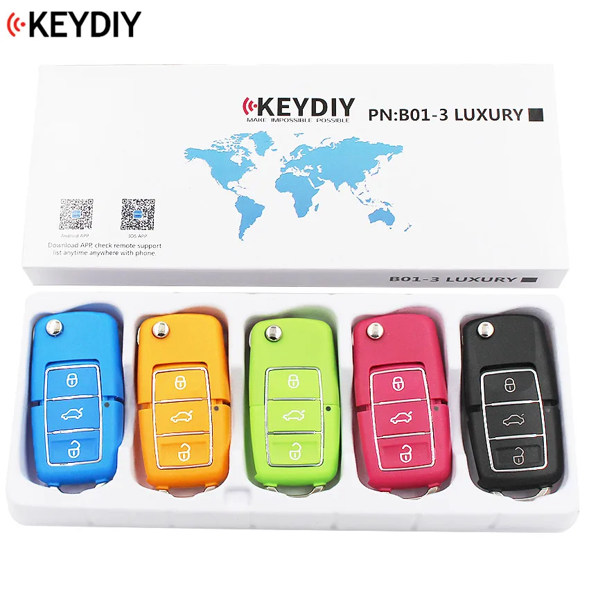 Оригинальный Универсальный пульт дистанционного управления KEYDIY 5 шт./лот B-Series