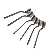 6 шт проволочная щетка из нержавеющей стали 180 мм 15 мм 18 см чистящие проволочные щетки ржавчины искры колеса скраб инструменты