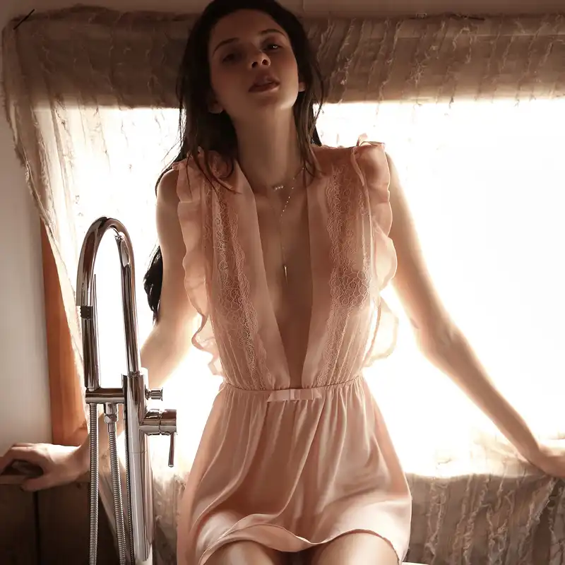 sheer gown nightgown