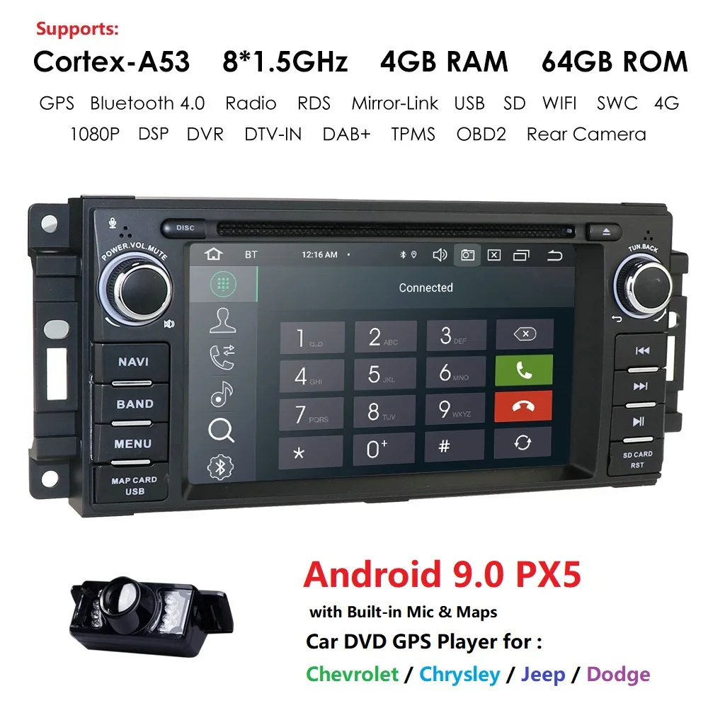 Автомобильный монитор dvd-плеер для Wrangler Compass Grand Cherokee 2008-2011 gps навигация Мультимедиа Радио рулевое колесо BT DVR DSP