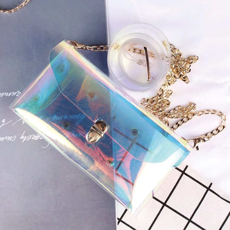 Женская поясная сумка Прозрачная поясная сумка на пояс тренд ПВХ Хип сумка женская прозрачная Водонепроницаемая поясная сумка банановые сумки через плечо