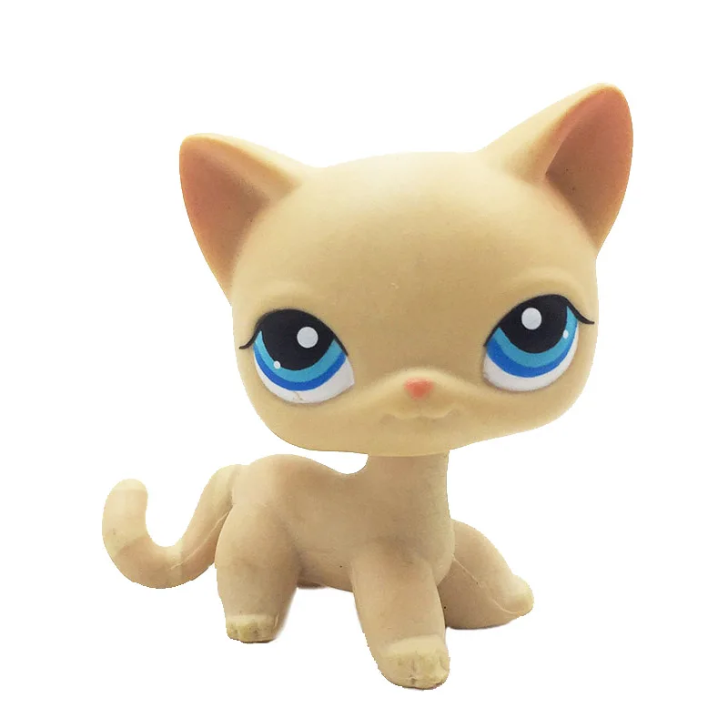 228 Лпс стоячки кошки игрушки Lps кошка Редкие игрушки для питомцев мини подставки короткие волосы котенок старые Фигурки Коллекция оригинальные маленькие животные - Цвет: 228