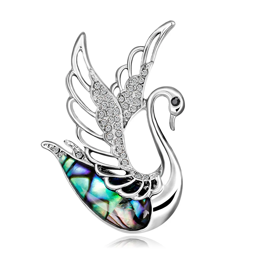 

Elegant WOMEN'S Shell Series Corsage European And American-Style Fashion Cool Swan Brooch Hot