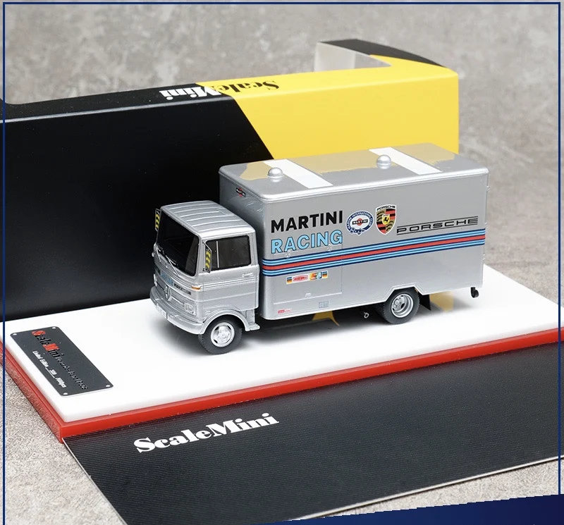ScaleMini 1:64 Benz LP608 Martini racing Серебряная таноспорация доставка автомобиля из смолы