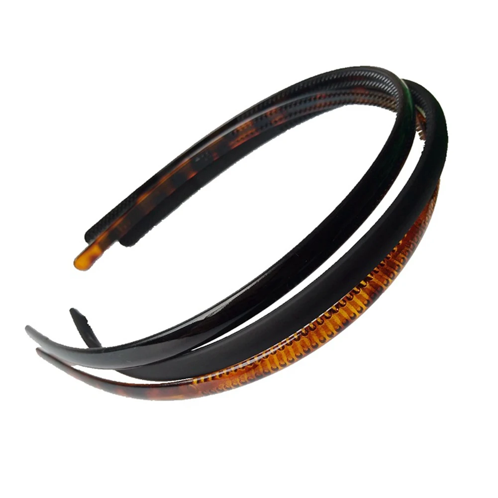 0.8cm Plastic Leopard 1 pc Fashion Mens Women Unisex Black Hair Head Hoop Band Sport Headband Hairband hair accessories - Image 3