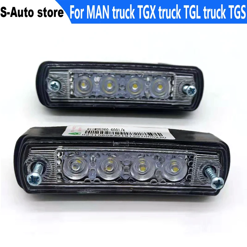 2Pcs 24V Led Sunvisor Lights Per Man Truck Tgx Truck Tgl Truck Tgs Truck Sunvisor Lights Cab Lights 81252606121