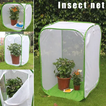 

Newly Foldable Insect Habitat Cage Seedling Plant Light Transmission Net Tent Greenhouse TE889