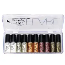 Профессиональный макияж серебряный розовый золотой цвет Жидкий блеск подводка для глаз Bling Shiny Eye Liner для женщин пигмент для глаз корейский