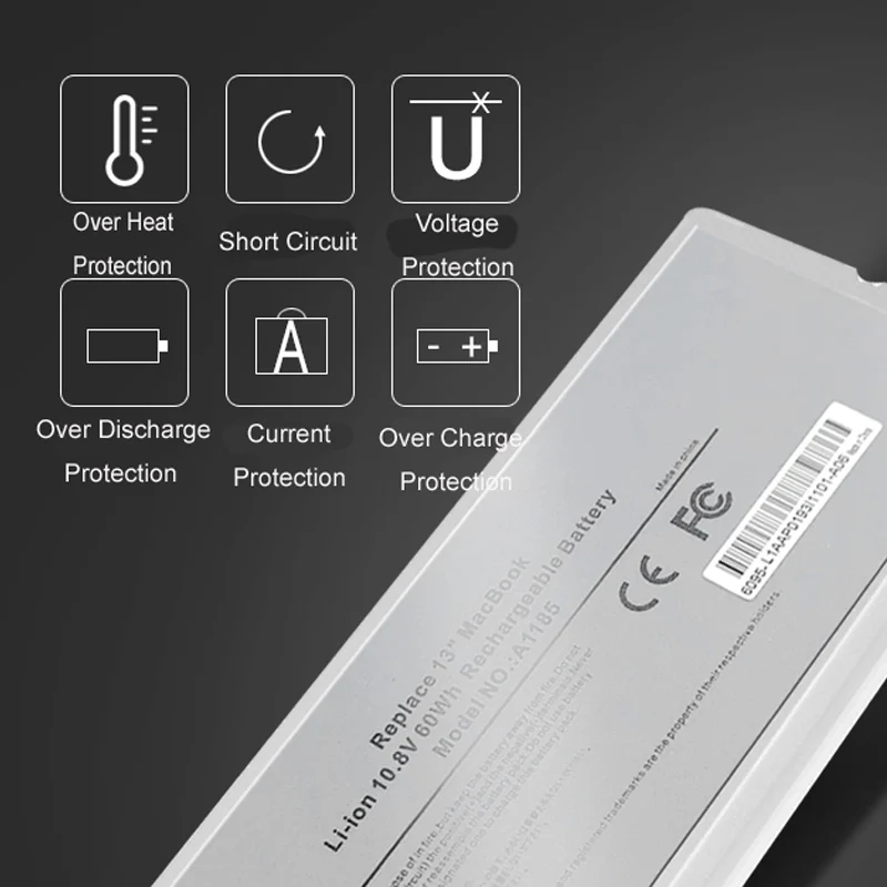 Внутренний аккумулятор для ноутбука MacBook A1181 A1185 MB402 MB403 13 дюймов