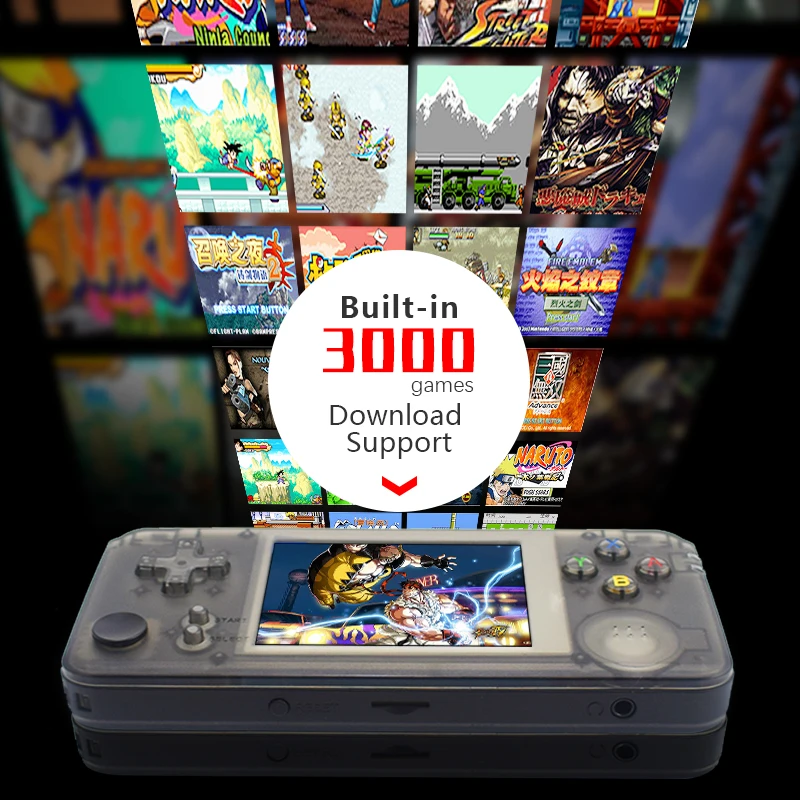 Cena DATA FROG RS 97 Retro przenośna konsola do gier 64Bit 16GB 3.0 Cal wbudowana 3000 klasyczne gry obsługa emulatorów NEOGEO CP1 CP2
