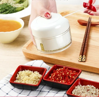 

Garlic Chopper Hand Speedy Vegetable Chopped Shredders Manual Meat Grinders Vegetable Tools Kitchen Rotate drawknife
