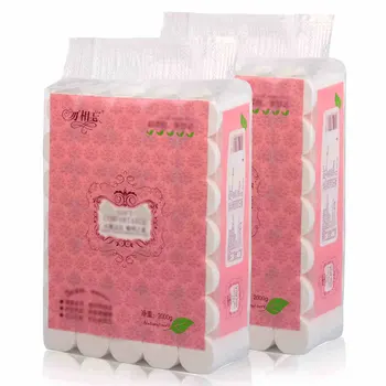 

35 Rolls Soft Toilet Roll Paper Tissue 4-Layer The Original Wood Pulp Paper Towel Domestic Use Home Bathroom Kitchen