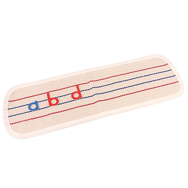 Montessori English Uppercase & Lowercase Letters Mat Cotton Blanket Mat for Movable Alphabets Montessori Language Learning Tool 5