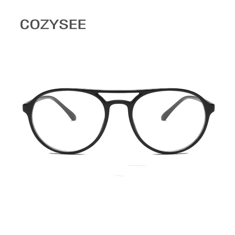 BRIGHT BLACK Модные круглые очки с прозрачной оправой женские очки от близорукости мужские очки в оправе Nerd оптические оправы прозрачные линзы - Цвет оправы: BRIGHT BLACK