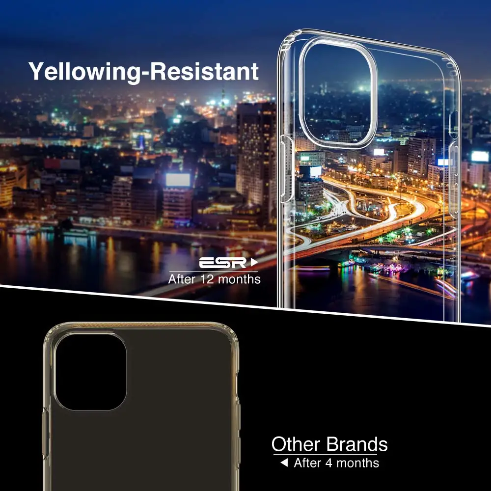 Чехол ESR для iPhone X XS XR 11 Pro Max Ультратонкий Мягкий ТПУ Прозрачный бампер для iPhone 11Pro 6 6s 7 8 Plus