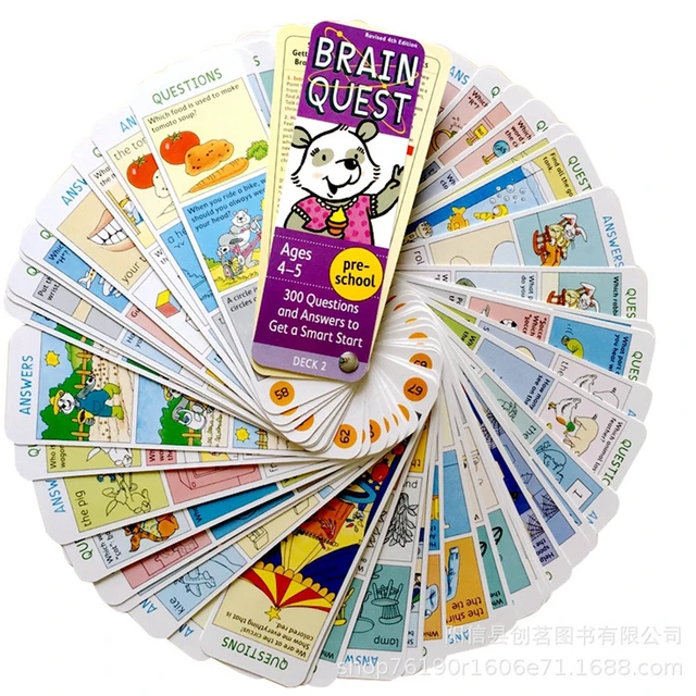 BRAIN QUEST-Libros de tarjetas de