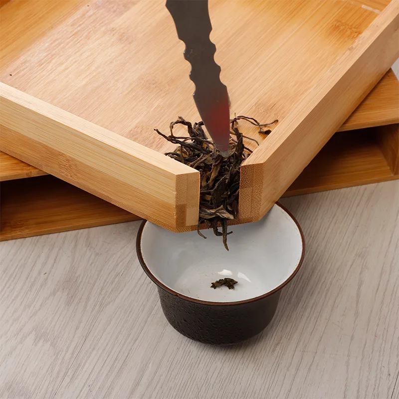 Портативный Бамбуковый поднос для чая из натурального дерева коробка упаковки