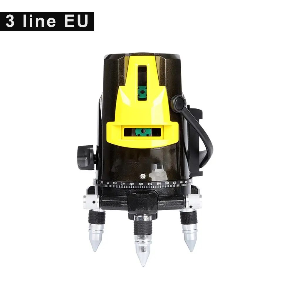 5-проводной лазерный уровень с лазером зеленого цвета свет автоматическую линию лазер с высокой точностью инфракрасный проектор линии#40 - Цвет: 3 Line EU