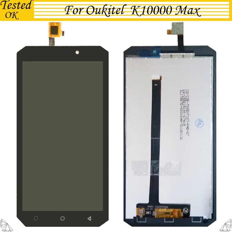 

5.5inch Original For OUKITEL K10000 MAX LCD Display+Touch Screen Digitizer Assembly LCD+Touch Digitizer for K 10000 MAX LCD