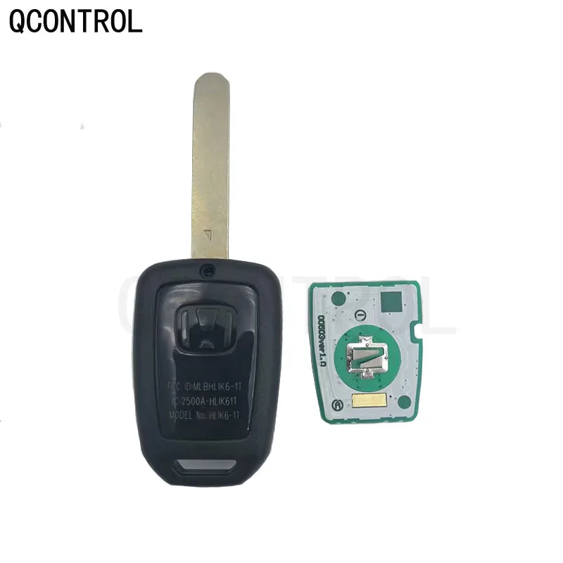 QCONTROL 2/3 кнопки Автомобильный Брелок дистанционного управления с ключом для Honda HLIK6-1T Civic Accord City CR-V Jazz XR-V Vezel HR-V FRV Автомобильный Замок 433 МГц