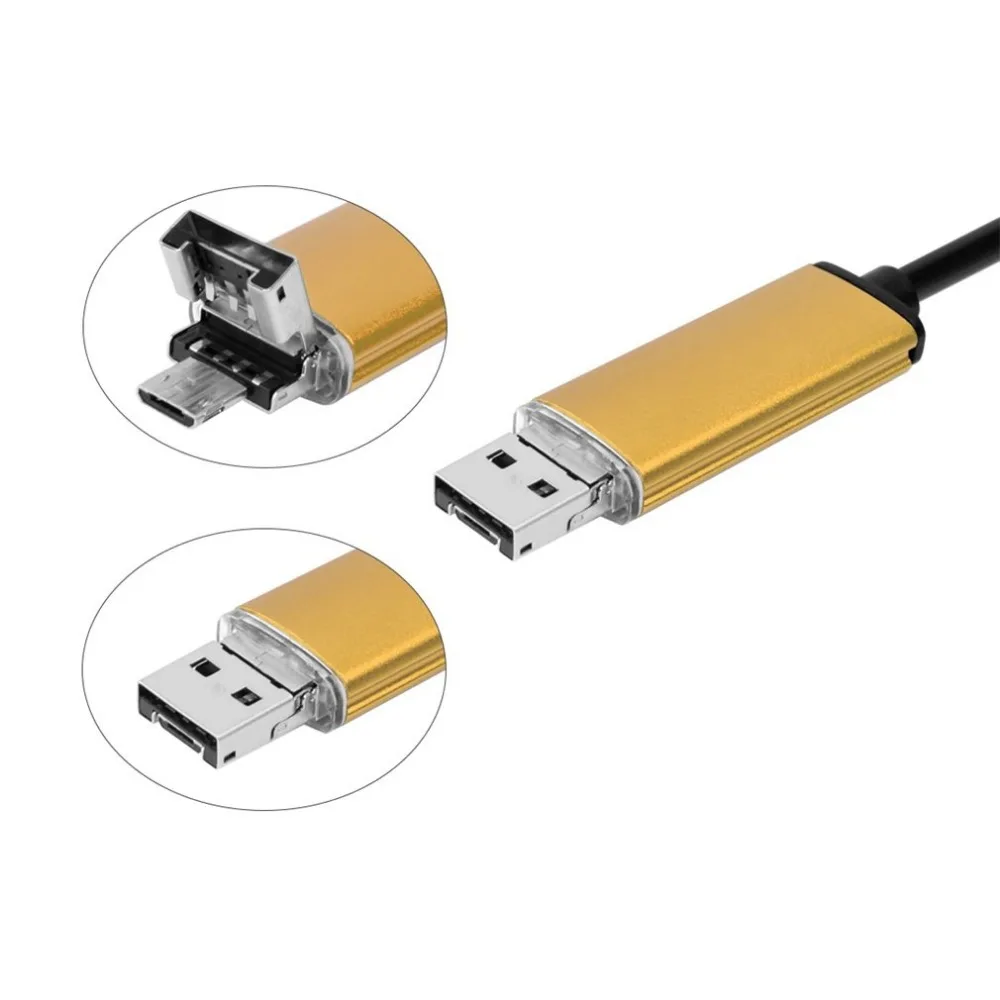 5 м 7 мм объектив Мини USB эндоскоп бороскоп трубка Водонепроницаемый 6 ...