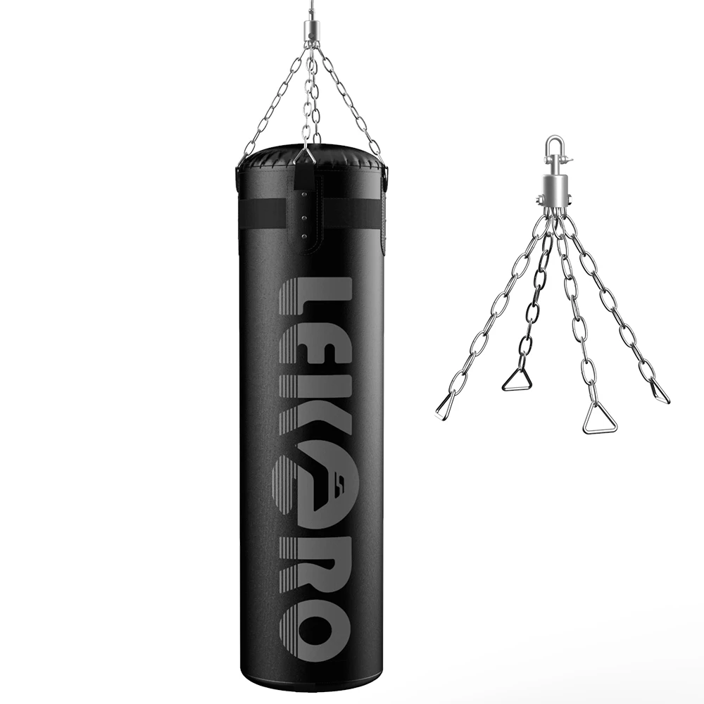 Heavy Duty Punching Bag Set, Standard Punching Bag with Gloves, Hanging