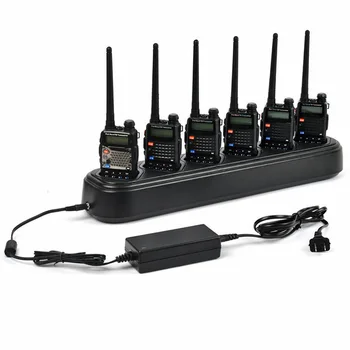 

Rapid Safe Six-Way Charger Single-Row Radio/Battery Fast Charger For Baofeng UV-5R UV5R Walkie Talkie Retevis RT5R