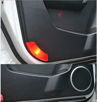 

Car styling FOR 2008-2014 Chevrolet CAPTIVA Inside Carbon Door Protection Cover Kick Scratch Protect 4P\set