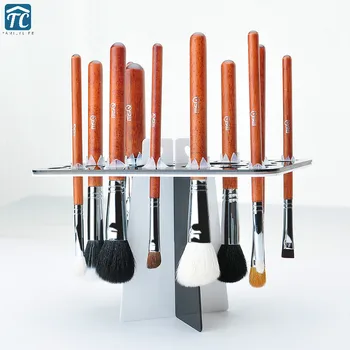 

18 Holes Makeup Brush Holder Drying Brushes Shelf Organizer Make Up Tree Brushes Rack Stand Display Cosmetic Clean Tool Wash